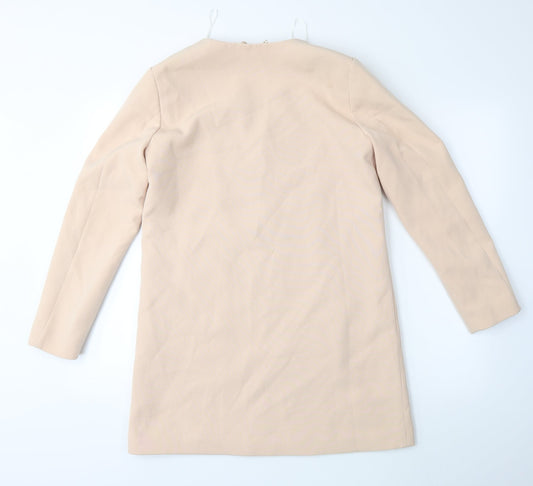 H&M Womens Beige   Overcoat Coat