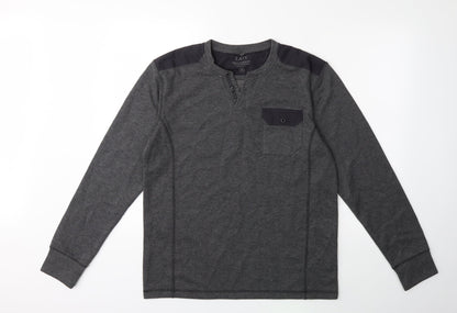 Easy Mens Green  Knit Pullover Jumper Size M