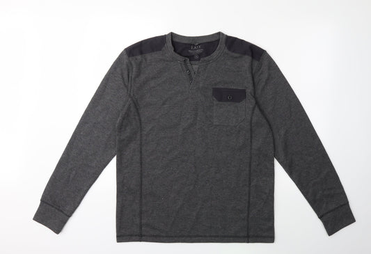 Easy Mens Green  Knit Pullover Jumper Size M