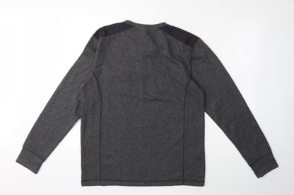 Easy Mens Green  Knit Pullover Jumper Size M