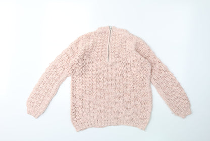 Young Dimension Boys Pink  Knit Pullover Jumper Size 12-13 Years