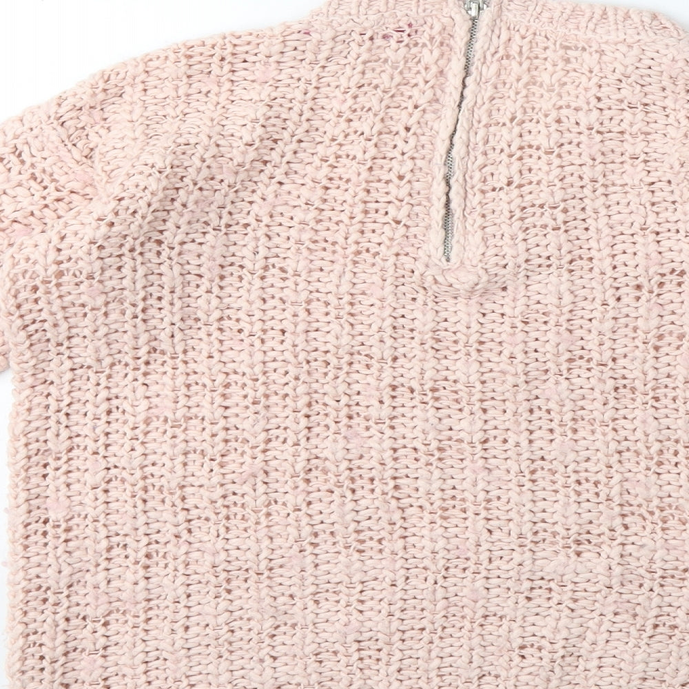 Young Dimension Boys Pink  Knit Pullover Jumper Size 12-13 Years