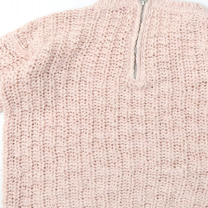 Young Dimension Boys Pink  Knit Pullover Jumper Size 12-13 Years
