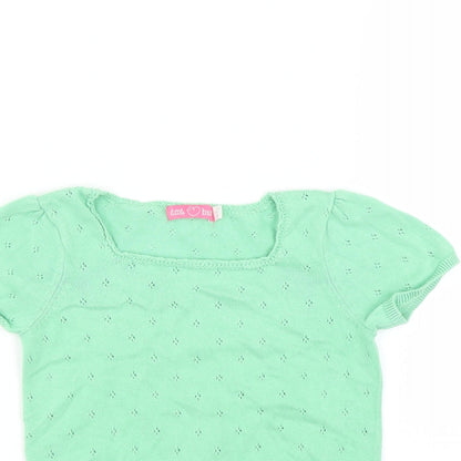 BM Girls Green   Pullover Jumper Size 4-5 Years