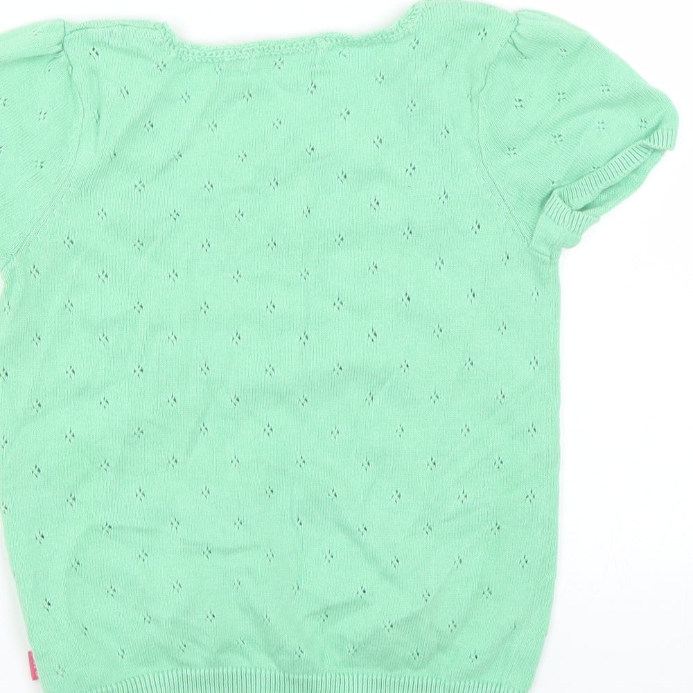 BM Girls Green   Pullover Jumper Size 4-5 Years