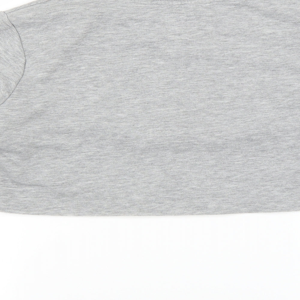 Hype Womens Grey   Pullover Sweatshirt Size 6  - Cropped