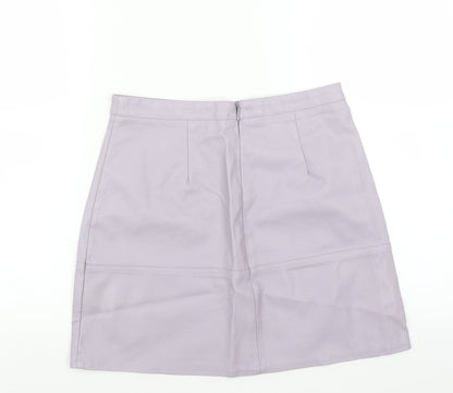 New Look Womens Purple   A-Line Skirt Size 10