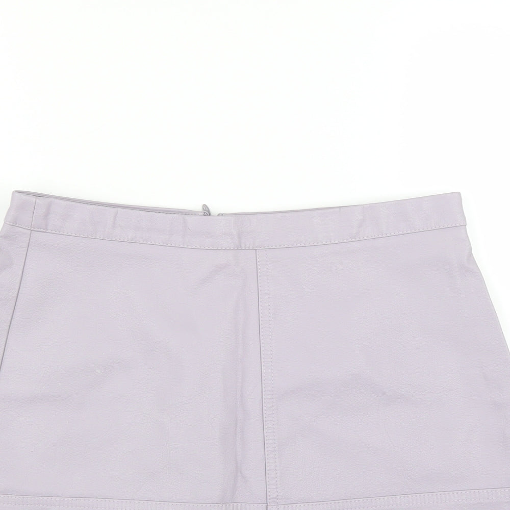 New Look Womens Purple   A-Line Skirt Size 10