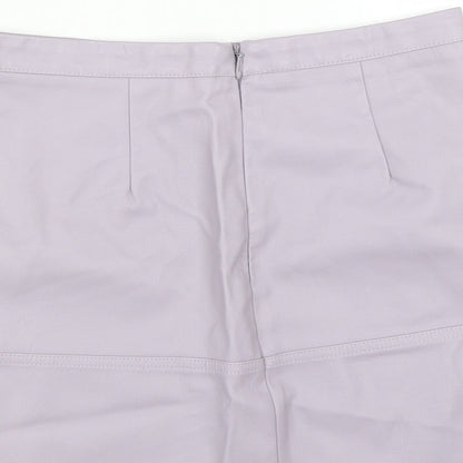 New Look Womens Purple   A-Line Skirt Size 10