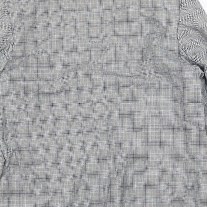 BHS Womens Blue Plaid  Jacket Suit Jacket Size 14