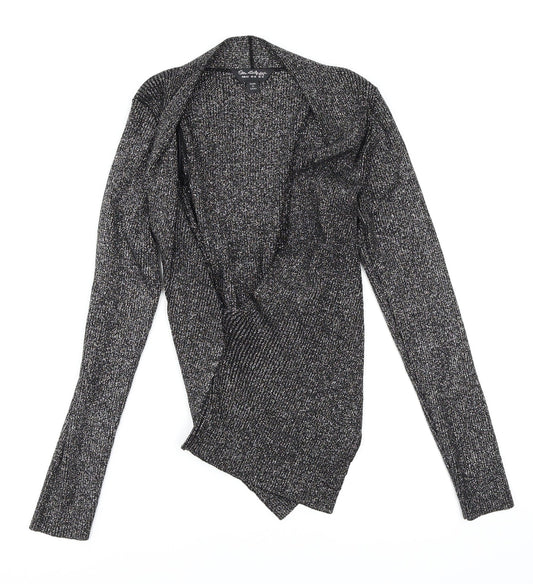 Miss Selfridge Womens Grey   Wrap Jumper Size 14