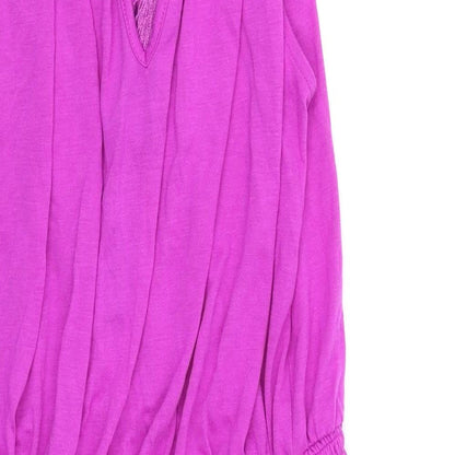 Very Womens Purple   T-Shirt Dress  Size 12