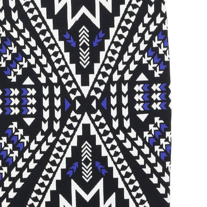 H&M Womens Multicoloured Geometric  Straight & Pencil Skirt Size 8