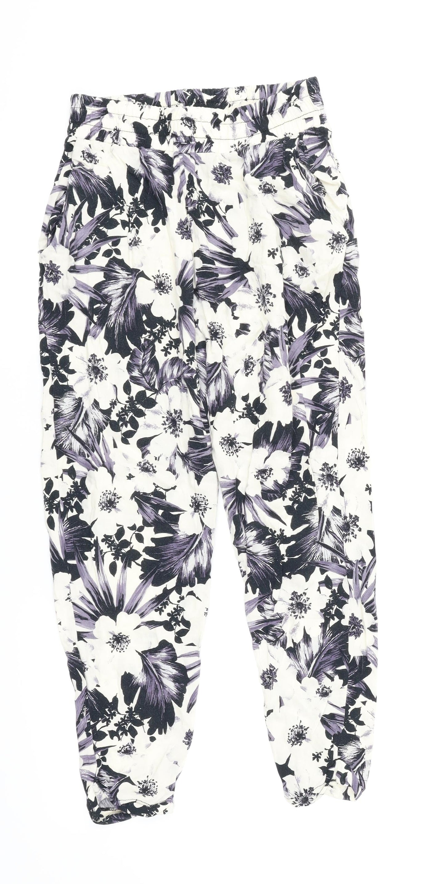 Womens UK Size 6 Dorothy Perkins Regular Fit Jogger White Trousers