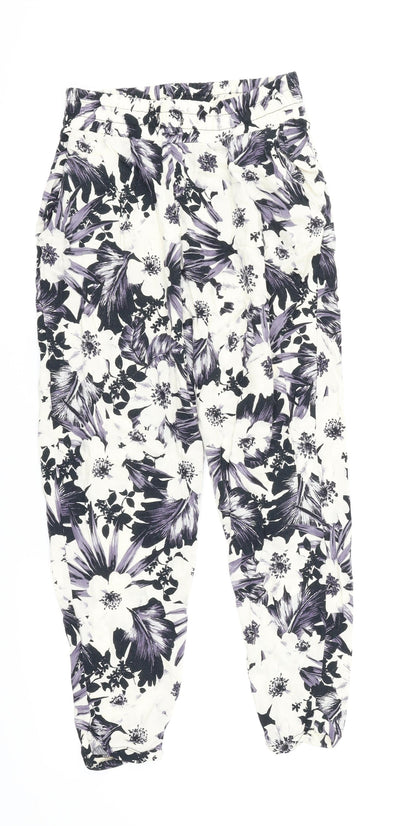 Womens UK Size 6 Dorothy Perkins Regular Fit Jogger White Trousers