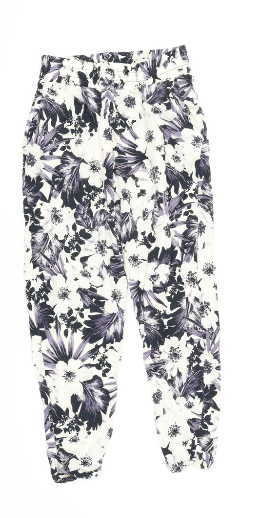 Womens UK Size 6 Dorothy Perkins Regular Fit Jogger White Trousers