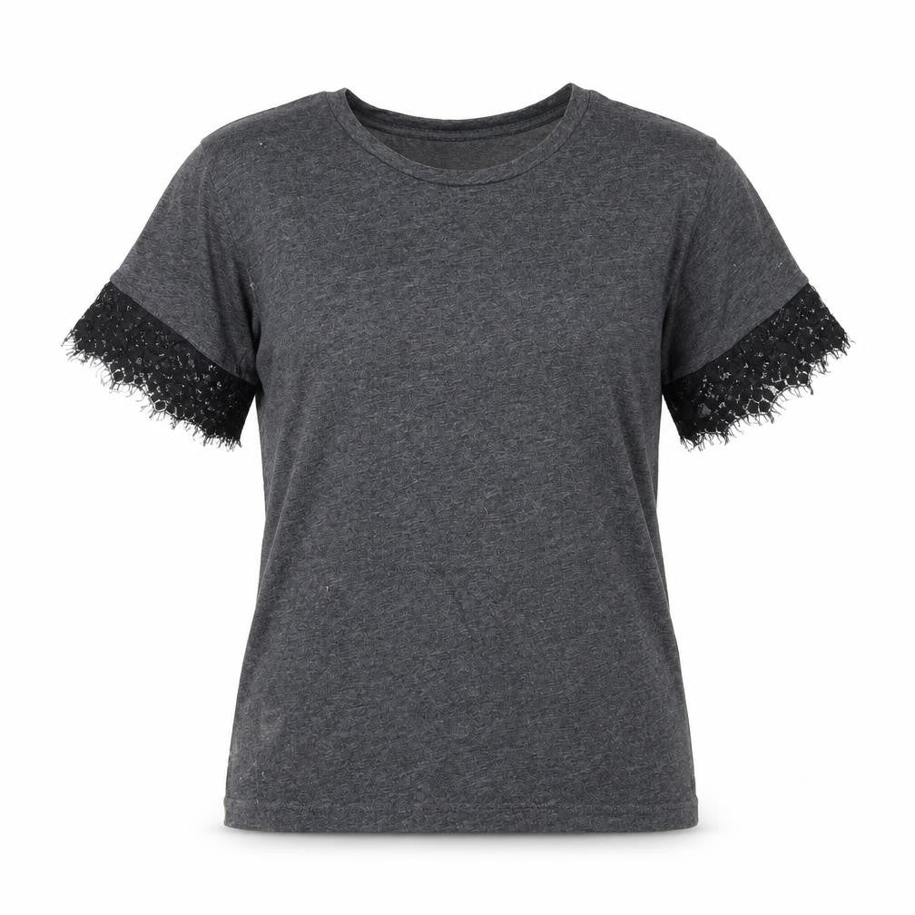 Womens UK Size 6 Atmosphere Grey Basic T-Shirt