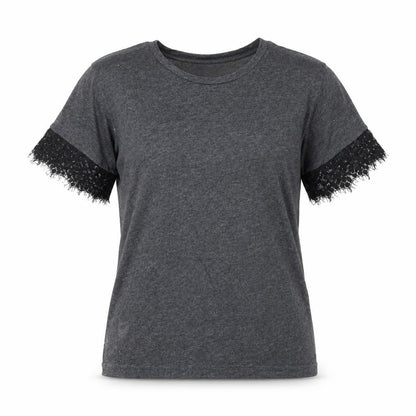 Womens UK Size 6 Atmosphere Grey Basic T-Shirt