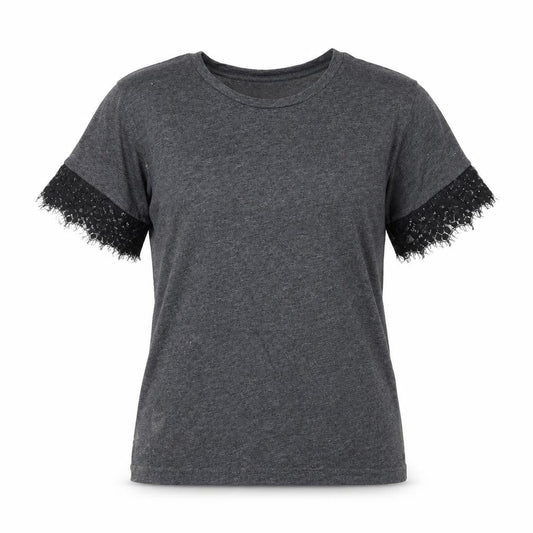 Womens UK Size 6 Atmosphere Grey Basic T-Shirt