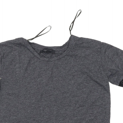 Womens UK Size 6 Atmosphere Grey Basic T-Shirt