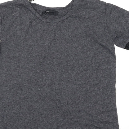 Womens UK Size 6 Atmosphere Grey Basic T-Shirt
