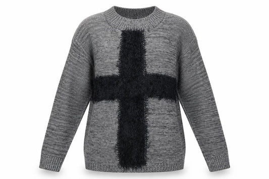Miss Selfridge Womens Grey   Pullover Jumper Size 10