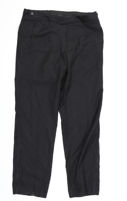 Alexander Dobell Womens Black   Dress Pants Trousers Size 32 in