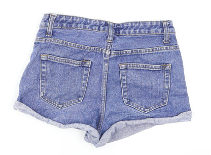 FOREVER 21 Womens Blue   Hot Pants Shorts Size 6