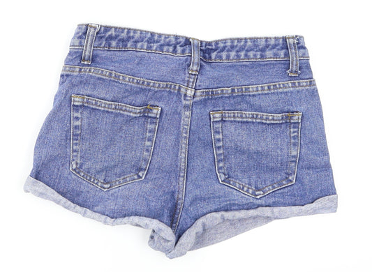 FOREVER 21 Womens Blue   Hot Pants Shorts Size 6