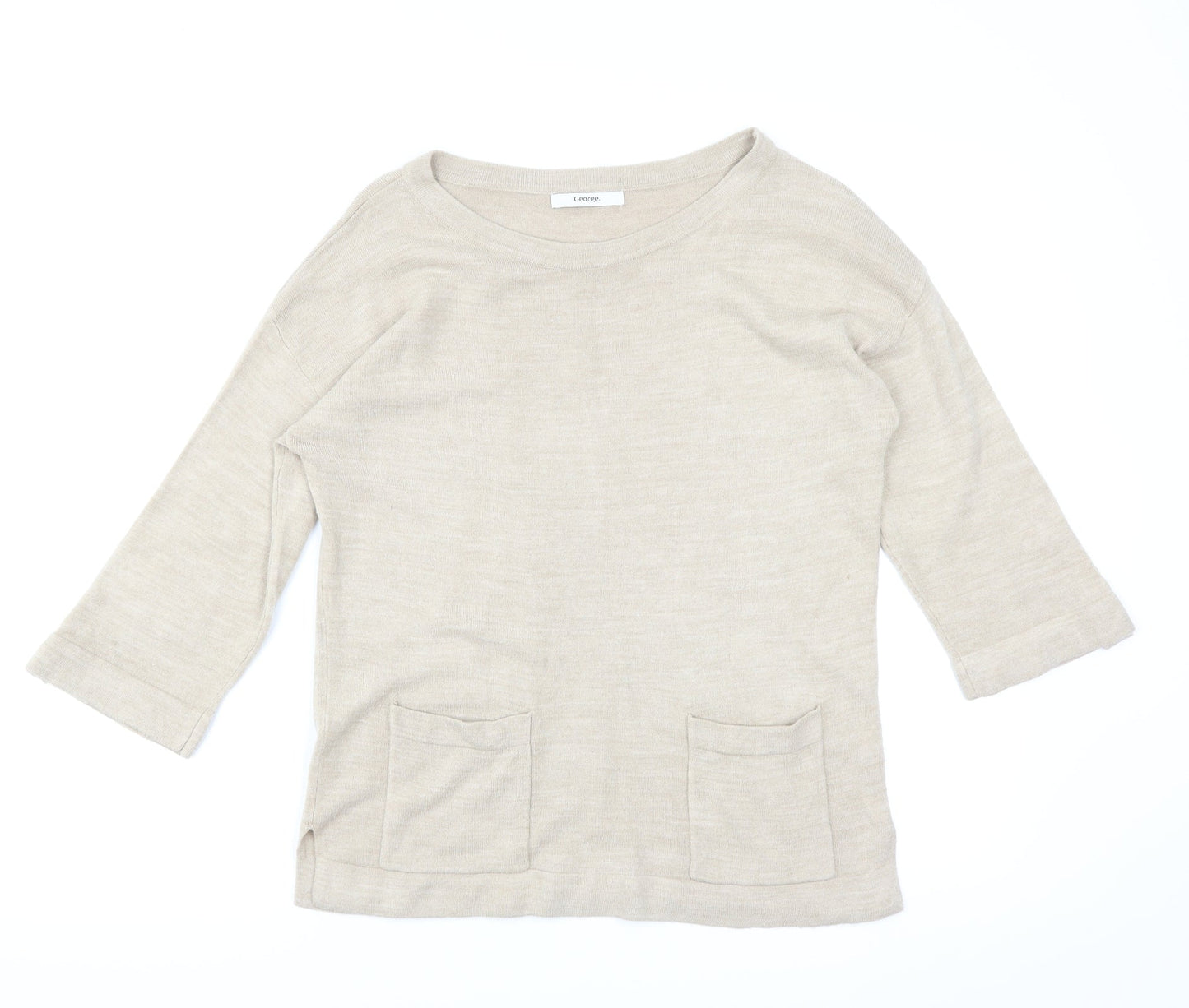 George Womens Beige   Pullover Jumper Size 10