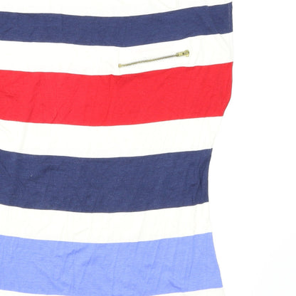 F&F Womens Multicoloured Striped  Basic Tank Size 10