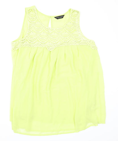 Womens UK Size 16 Dorothy Perkins Green Camisole Tank