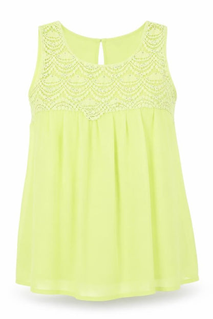 Womens UK Size 16 Dorothy Perkins Green Camisole Tank