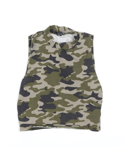 New Look Boys Green Camouflage  Basic Tank Size 10-11 Years