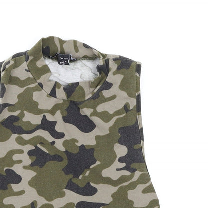 New Look Boys Green Camouflage  Basic Tank Size 10-11 Years