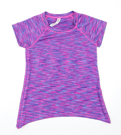 90 degrees Girls Purple Paisley  Jersey T-Shirt Size M