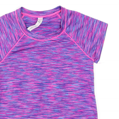 90 degrees Girls Purple Paisley  Jersey T-Shirt Size M