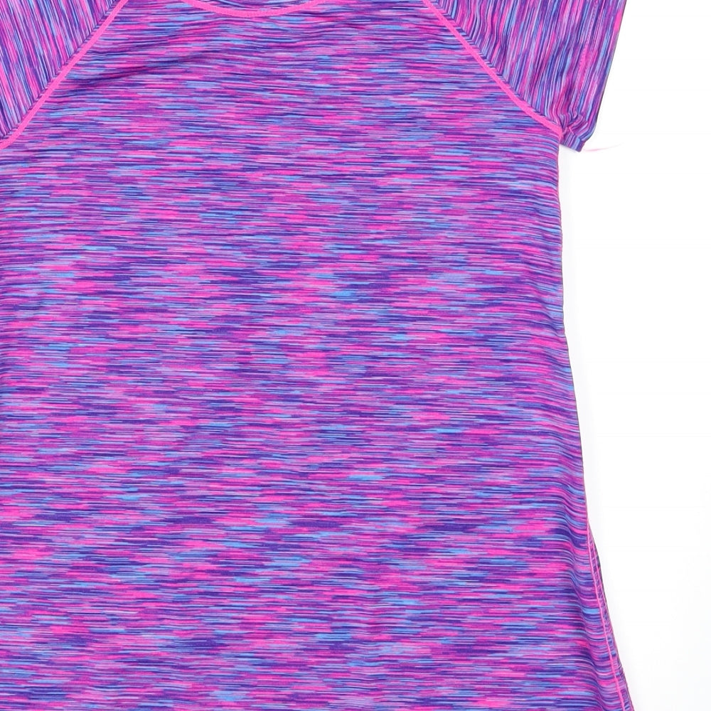 90 degrees Girls Purple Paisley  Jersey T-Shirt Size M