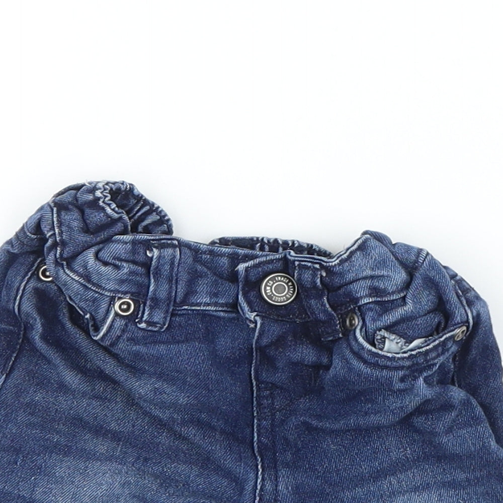 Primark Boys Blue  Denim Capri Jeans Size 9-12 Months