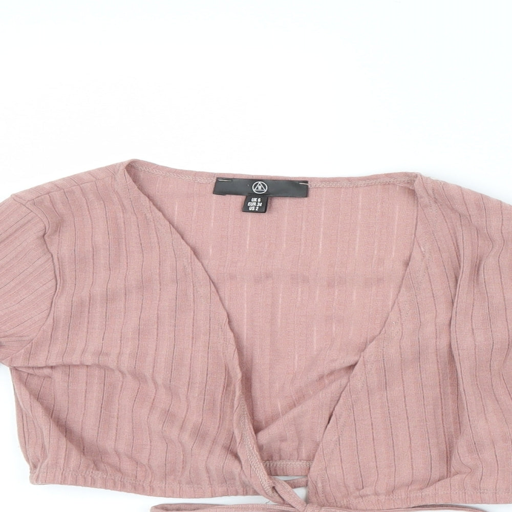 Missguided Womens Pink   Cardigan Jumper Size 6