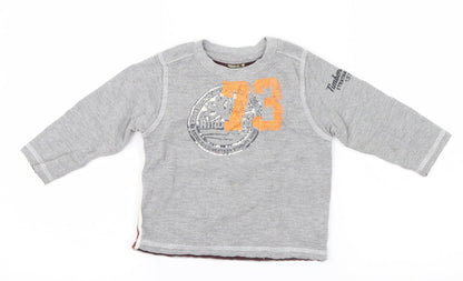 Timberland Boys Grey  Knit Pullover Jumper Size 2 Years