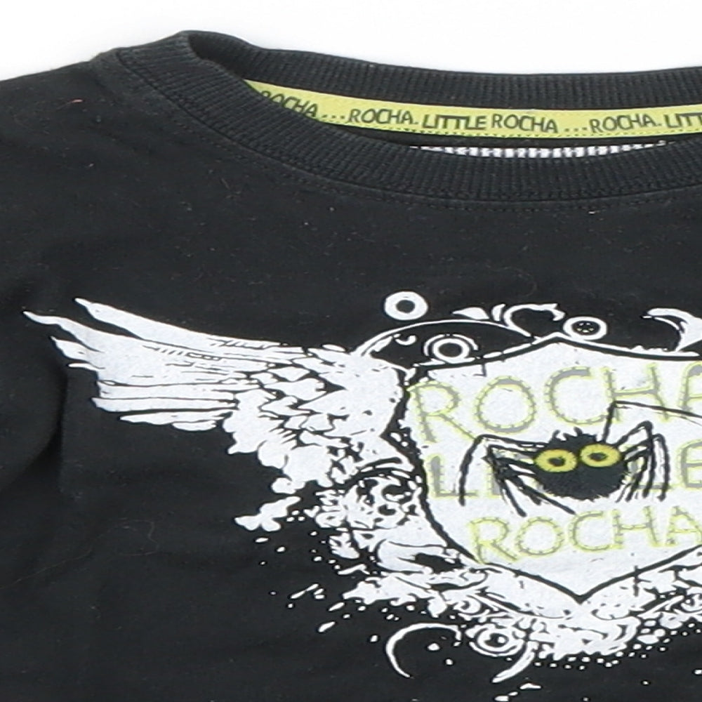 Debenhams Boys Black   Basic T-Shirt Size 2-3 Years