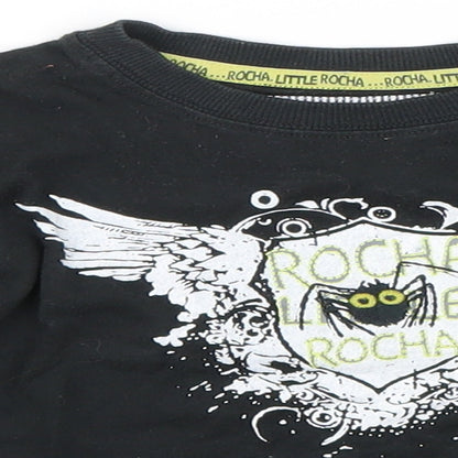 Debenhams Boys Black   Basic T-Shirt Size 2-3 Years