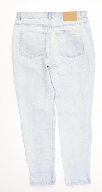 Womens UK Size 10 H&M Regular Fit Straight Blue Jeans