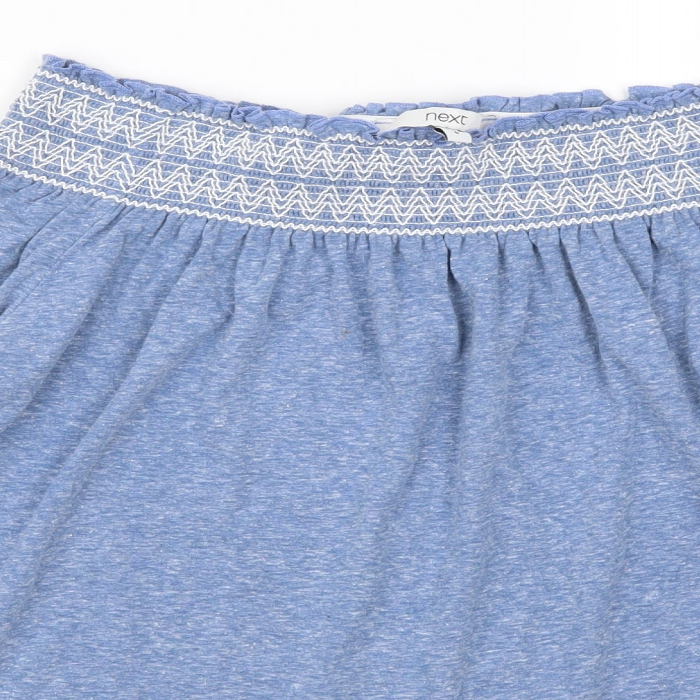 Womens UK Size 6 NEXT Blue Basic T-Shirt