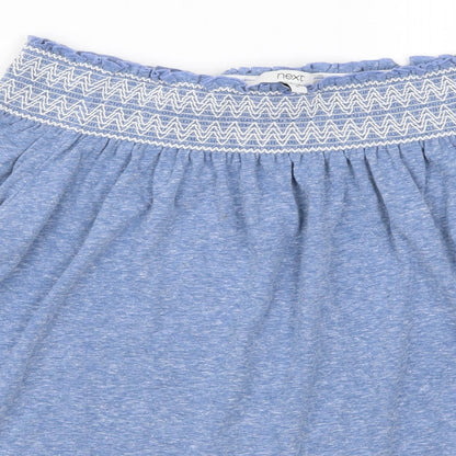 Womens UK Size 6 NEXT Blue Basic T-Shirt