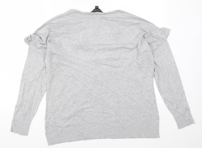 Dorothy Perkins Womens Grey   Pullover Jumper Size 18