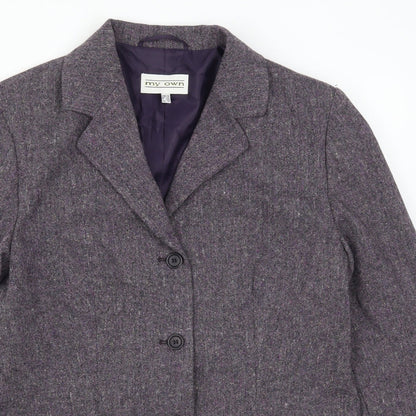 My Own Womens Purple   Jacket Suit Jacket Size 12