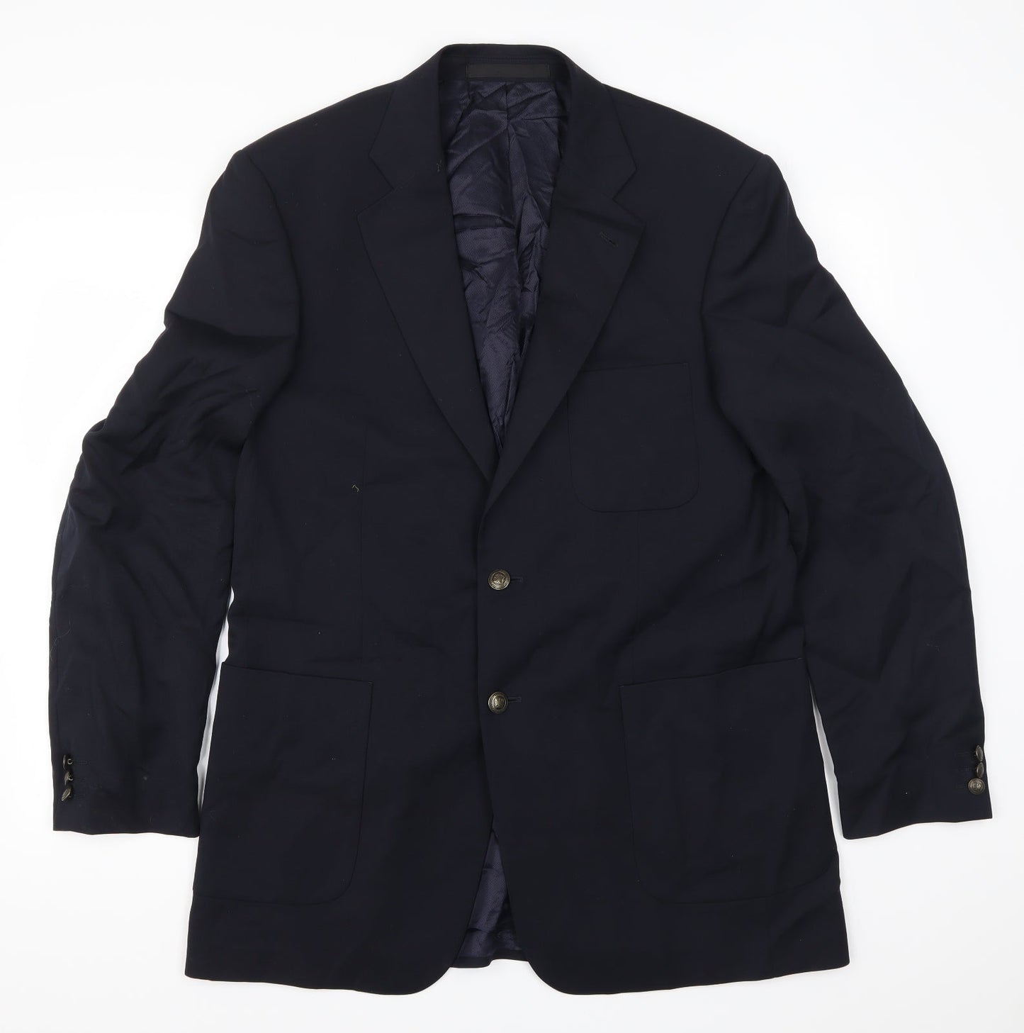 Mens UK Size 40 Marks and Spencer Regular Blue Suit Jacket