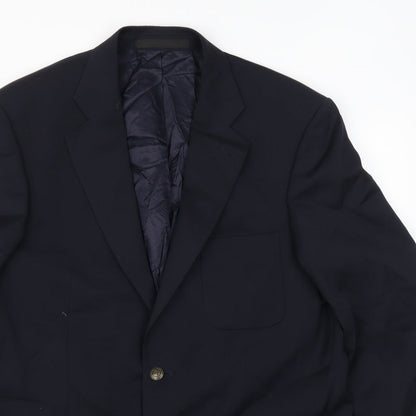 Mens UK Size 40 Marks and Spencer Regular Blue Suit Jacket